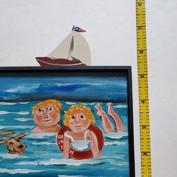 Nancy Thomas 2003 August Plaque from Children's Series (Beach) - Picture 5 of 8